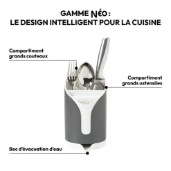 Égouttoir à couverts, Gris anthracite