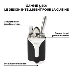 Égouttoir à couverts, Noir
