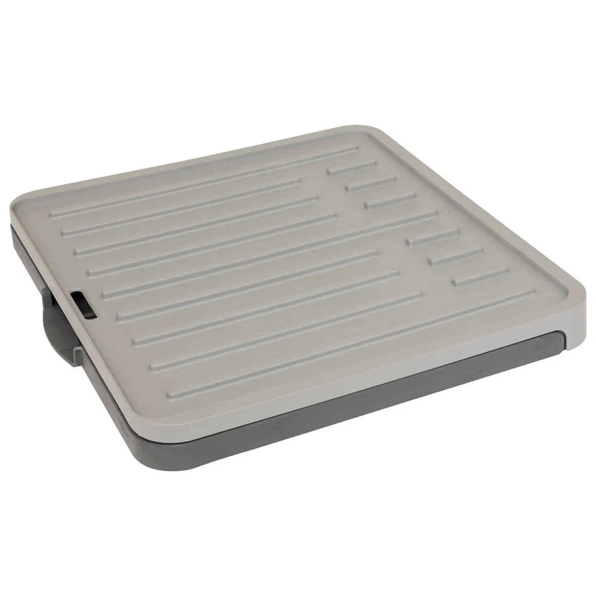 Égouttoir avec rack extensible, Gris