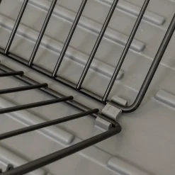 Égouttoir avec rack extensible, Gris