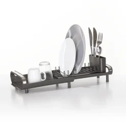 Égouttoir extensible 9 assiettes, Gris
