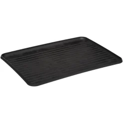 Égouttoir métal  avec plateau, Noir