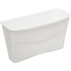 Égouttoir métal avec plateau, Blanc