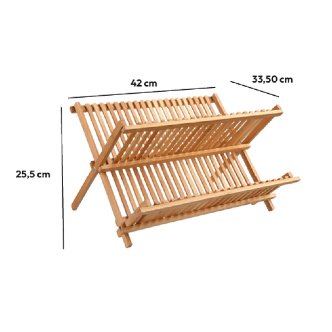 Égouttoir pliant 2 niveaux