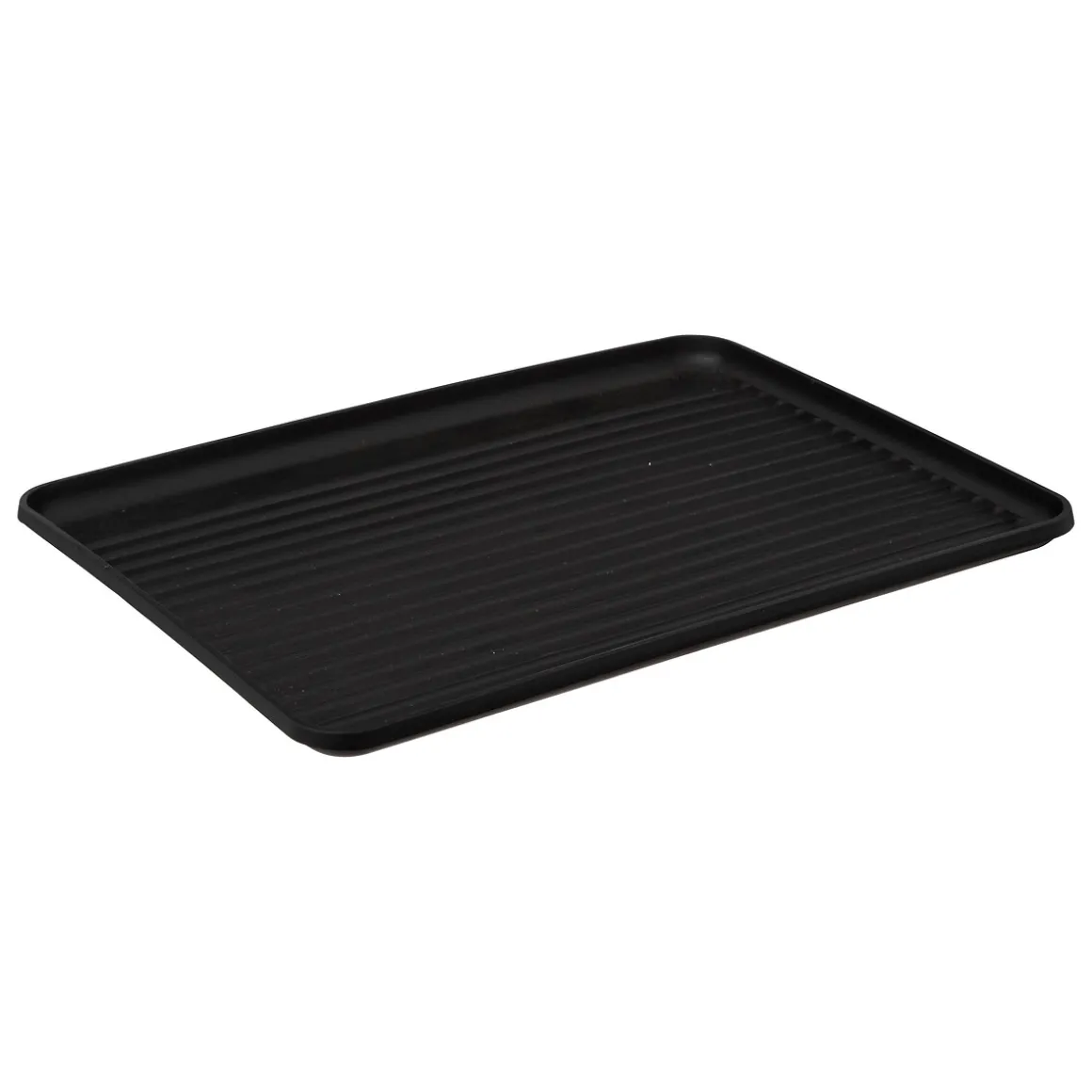 Égouttoir pliant 2 niveaux avec plateau, Noir