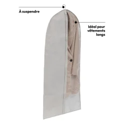 Housse de rangement pour vêtement, 115x58 cm