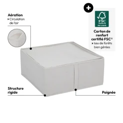 Housse de rangement rigide, Beige