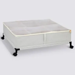 Housse de rangement sous lit, L.66 cm, Beige