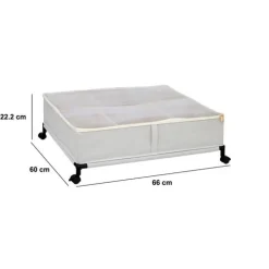 Housse de rangement sous lit, L.66 cm, Beige