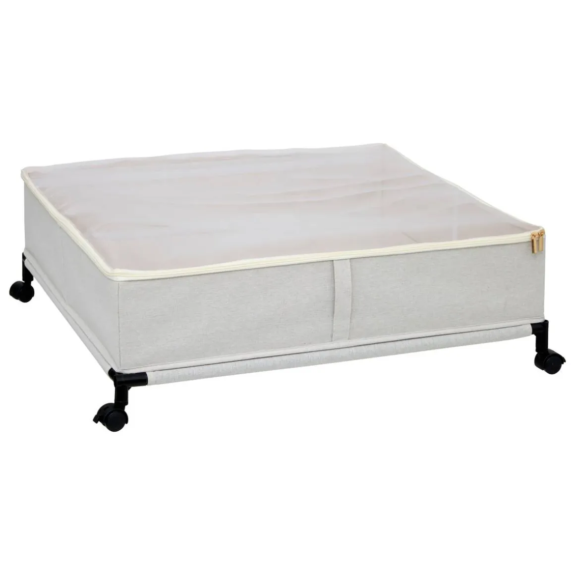 Housse de rangement sous lit, L.66 cm, Beige