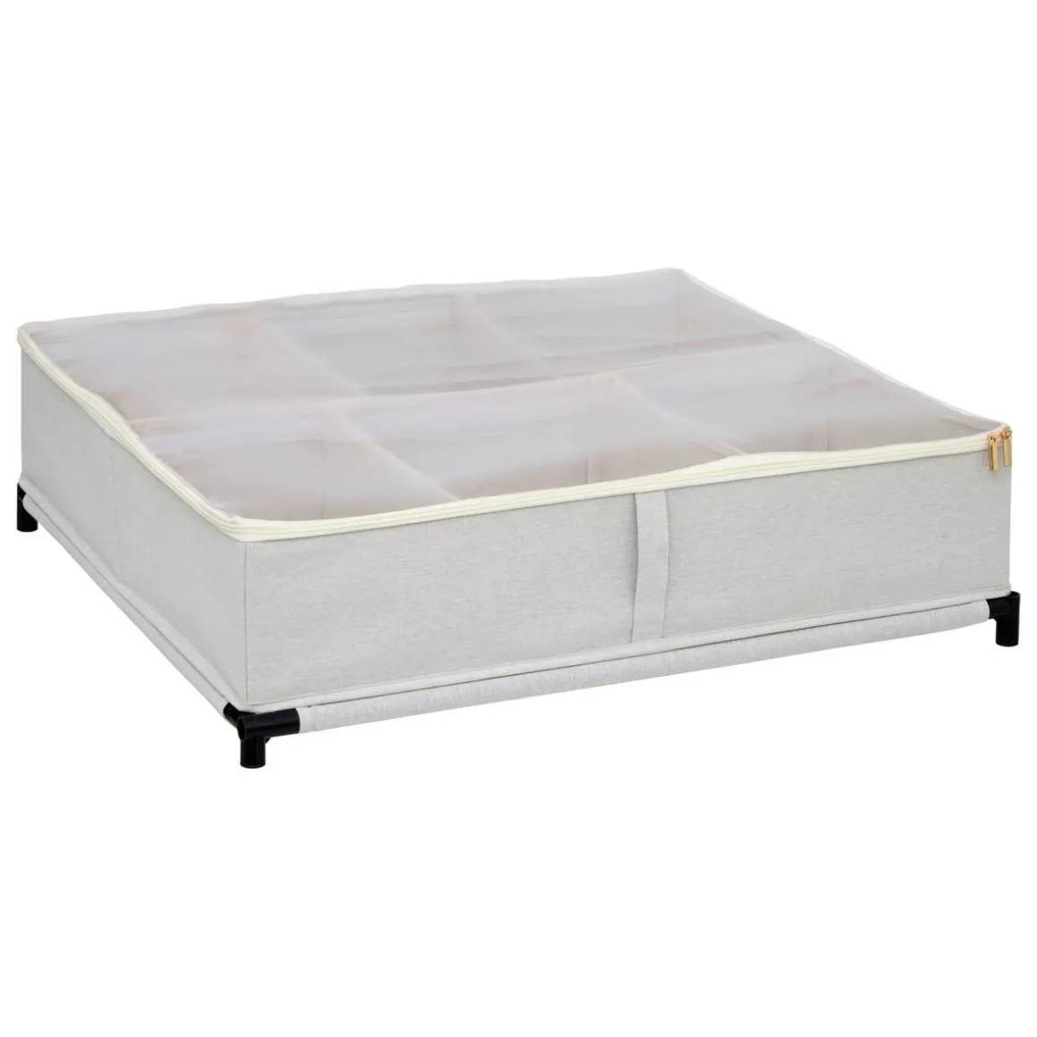 Housse de rangement sous lit, L.66 cm, Beige
