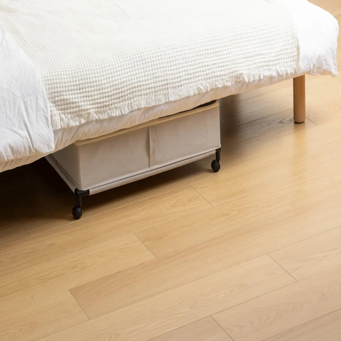 Housse de rangement sous lit, L.66 cm, Beige
