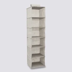 Housse rangements 6 cases, Gris clair