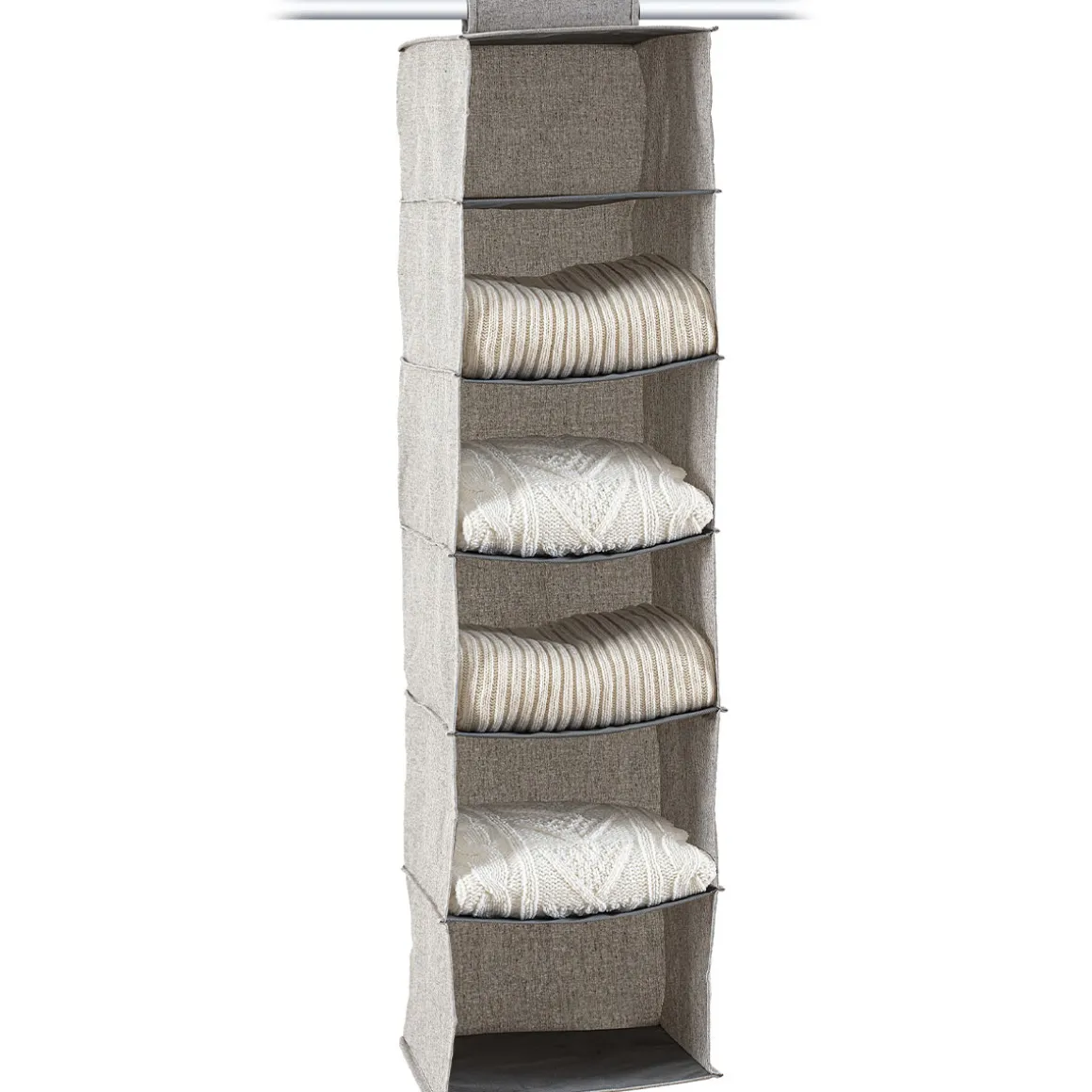 Housse rangements 6 cases, Gris clair