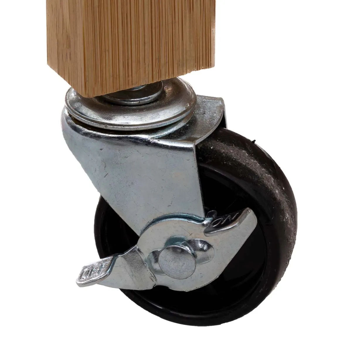 Ilot 2 tiroirs/2 niveaux, Bambou