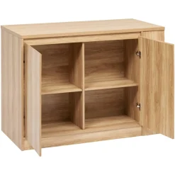 Ilot central, 2 portes, Beige