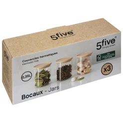 Lot de 12 bocaux de conservation hermétiques en verre 350ml