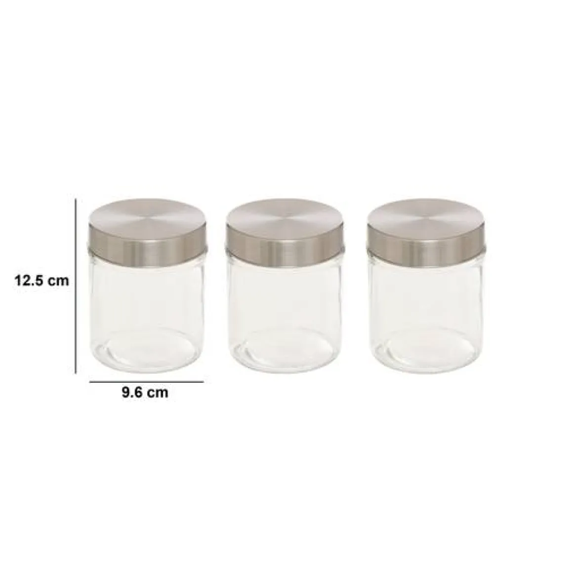 Lot de 3 bocaux, 0,7L