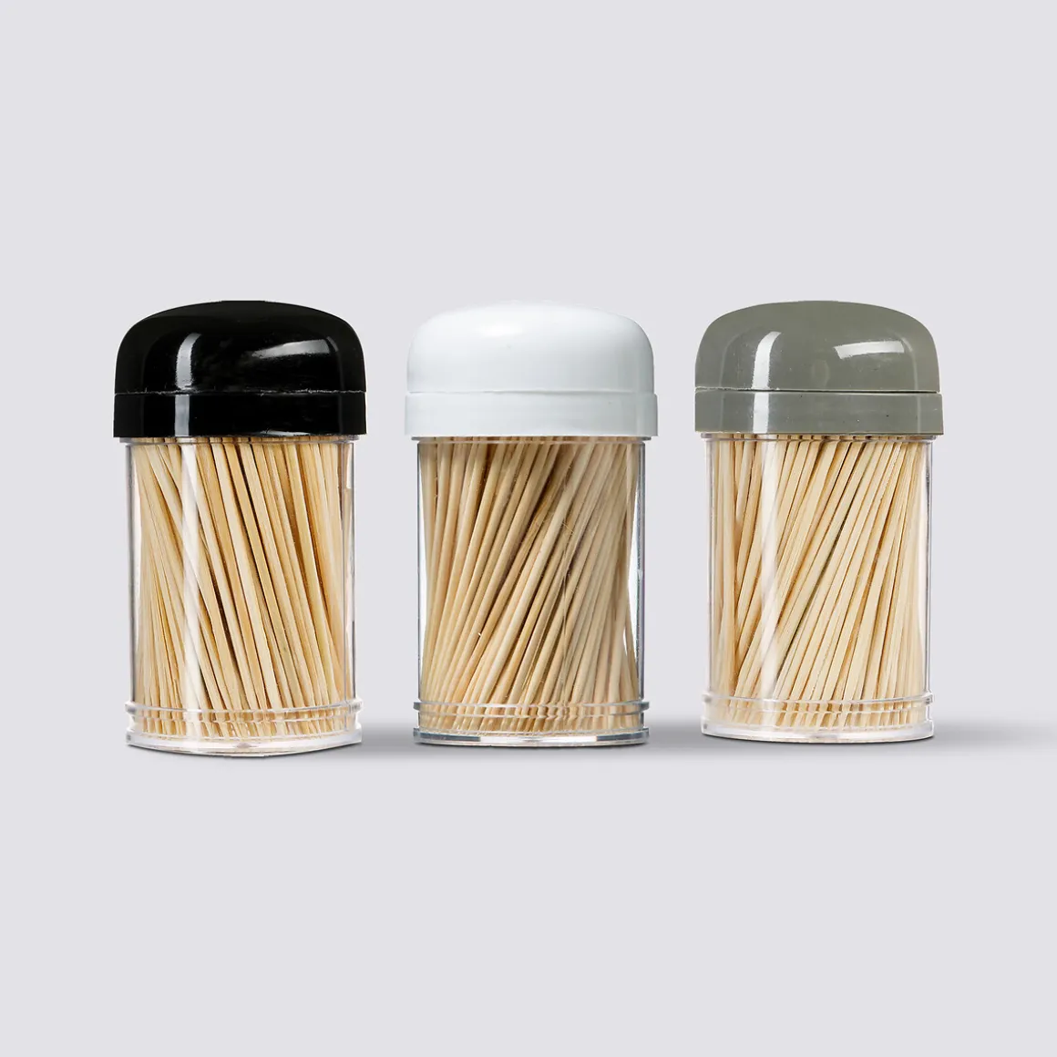 Lot de 3 boites 300 cure-dents bambou