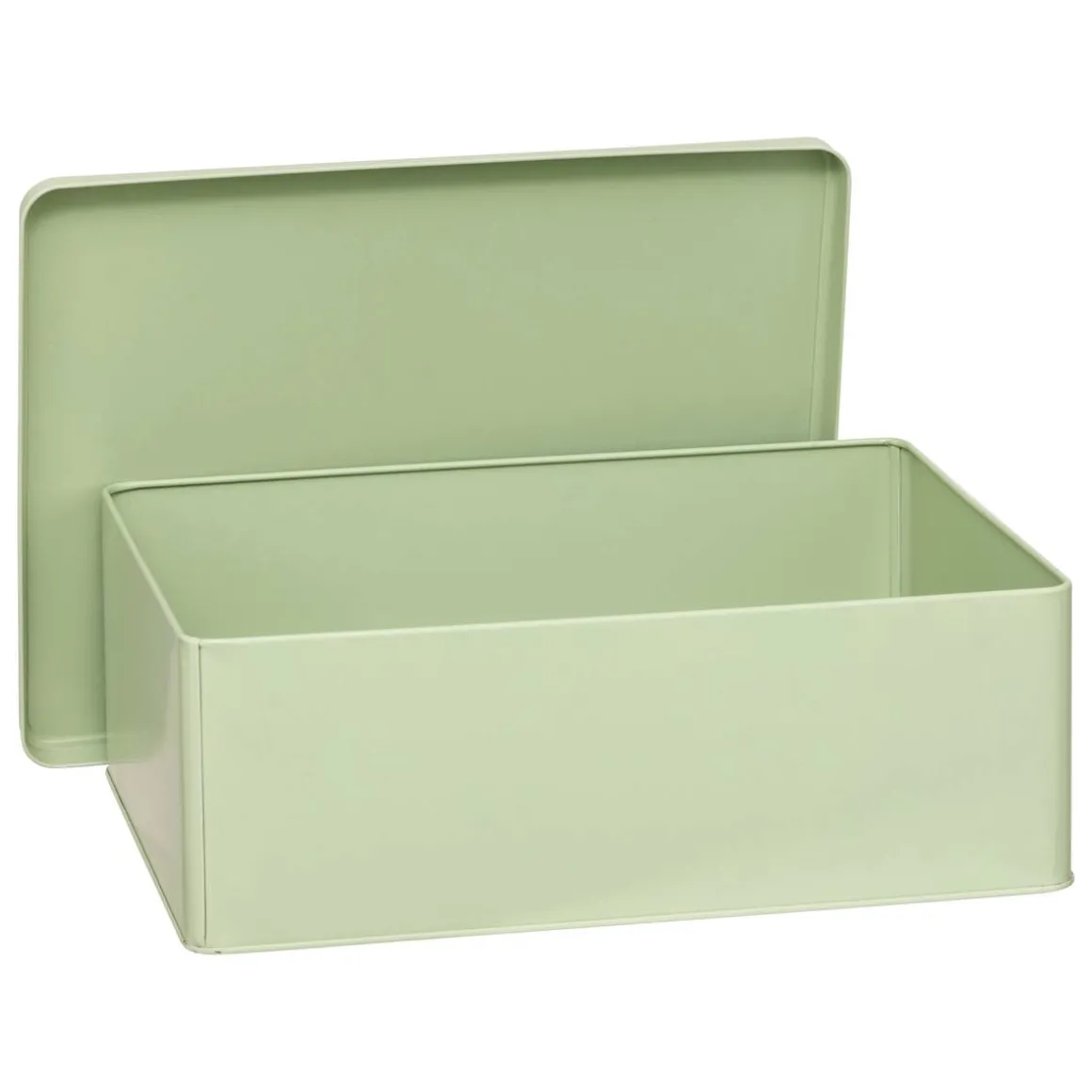 Lot de 3 boîtes de rangement, L.31/20,5 cm, Vert Clair