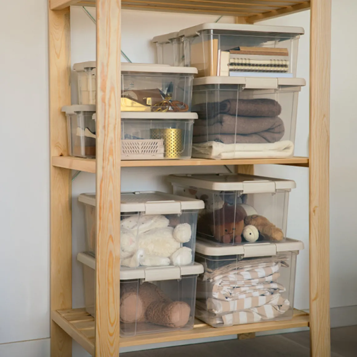 Lot de 3 boîtes de rangement 16L