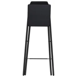 Lot de 4 chaises de bar pliantes, Noir
