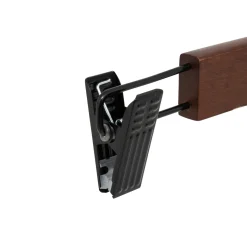 Lot de 2 cintres à pinces, Bois foncé