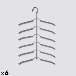 Lot de 6 cintres chemises en métal