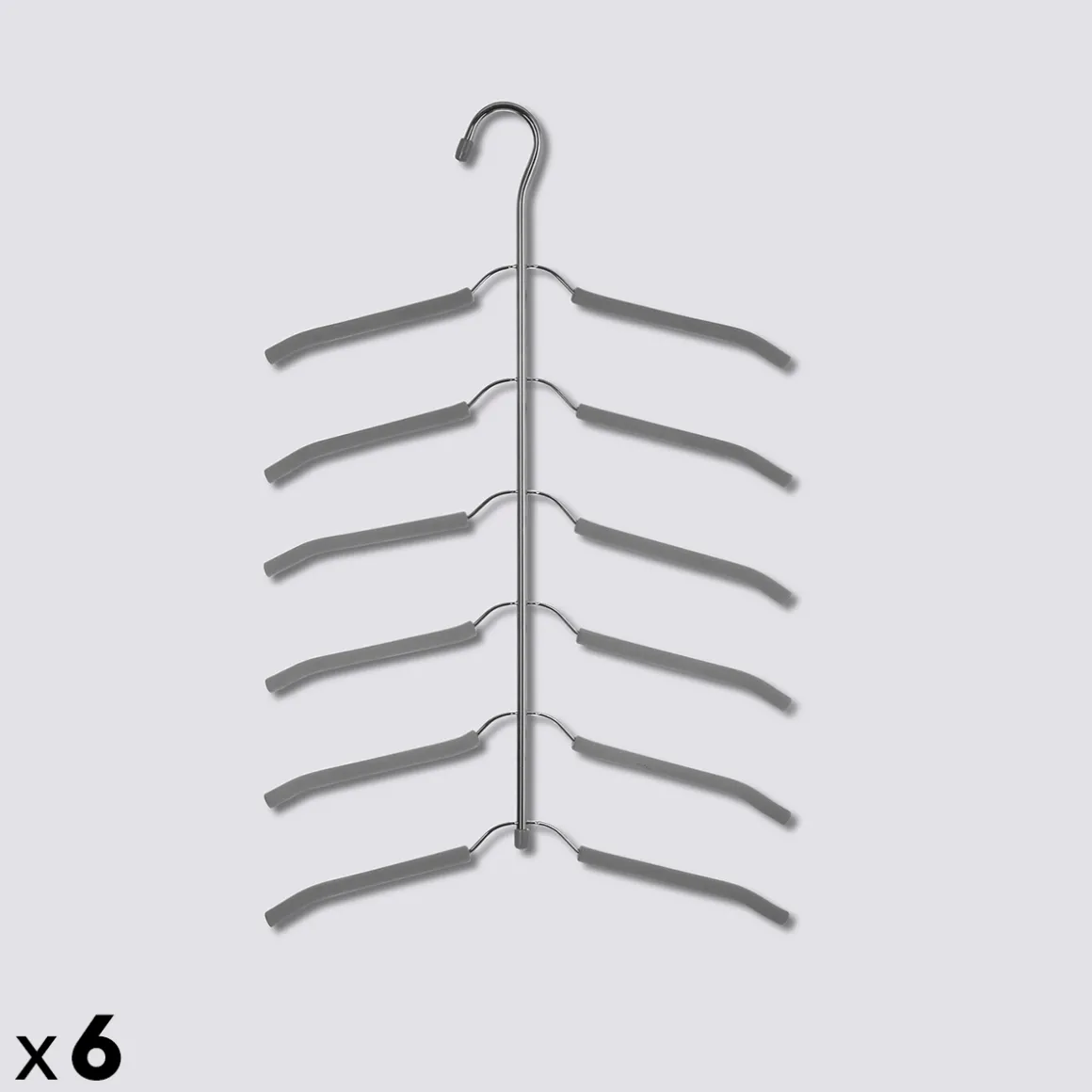 Lot de 6 cintres chemises en métal