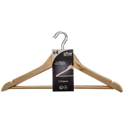 Lot de 4 cintres en bois