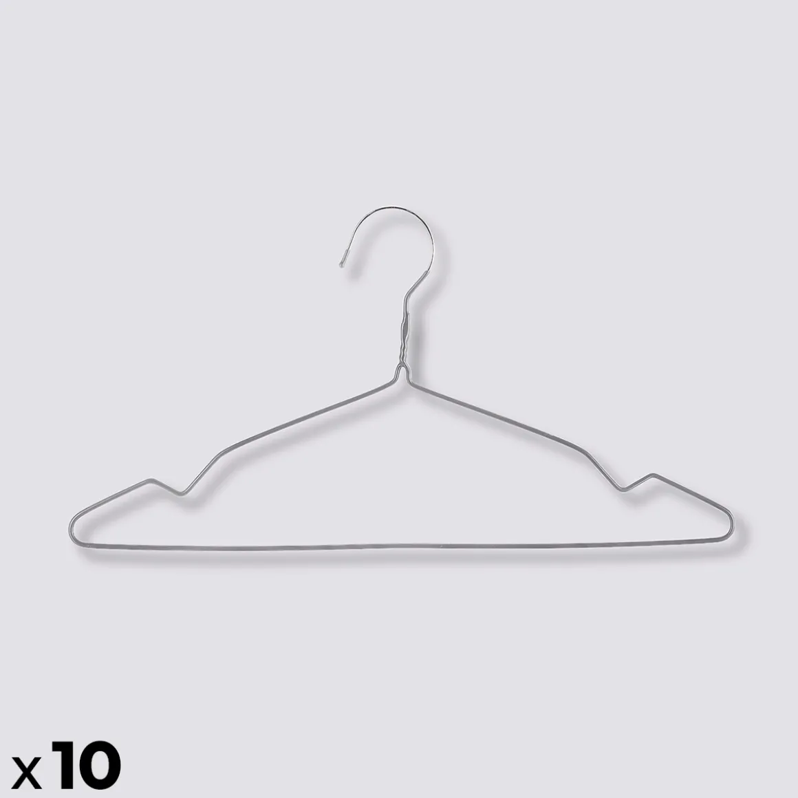 Lot de 10 cintres en métal