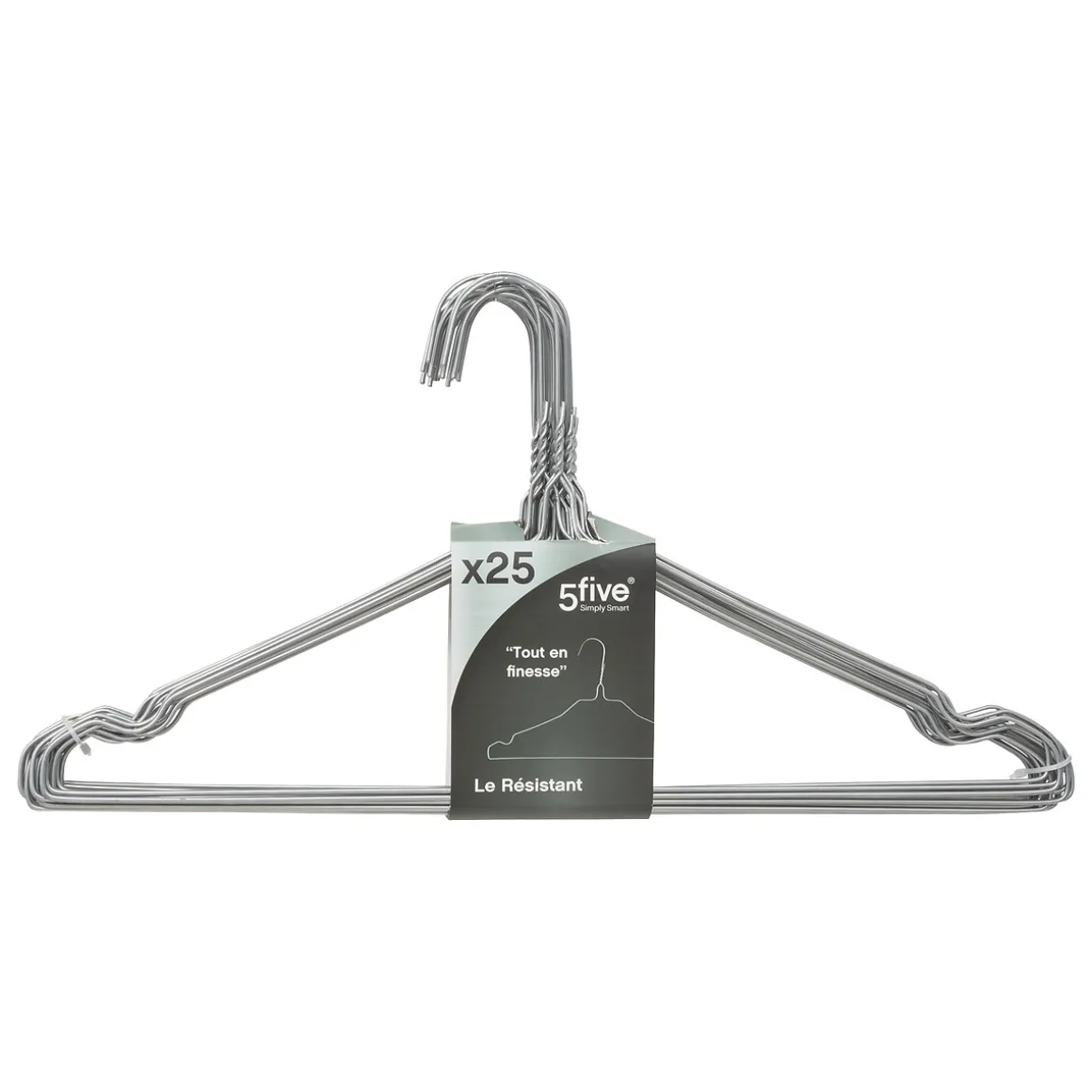 Lot de 25 cintres métal