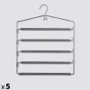 Lot de 5 cintres pantalons en métal