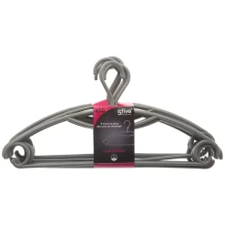 Lot de 10 cintres rotatifs, Platisque gris