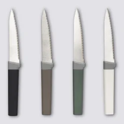Lot de 4 couteaux à steak manche antidérapant