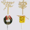 Lot de 4 décorations pâtisserie