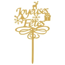 Lot de 4 décorations pâtisserie