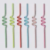Lot de 6 pailles colorées