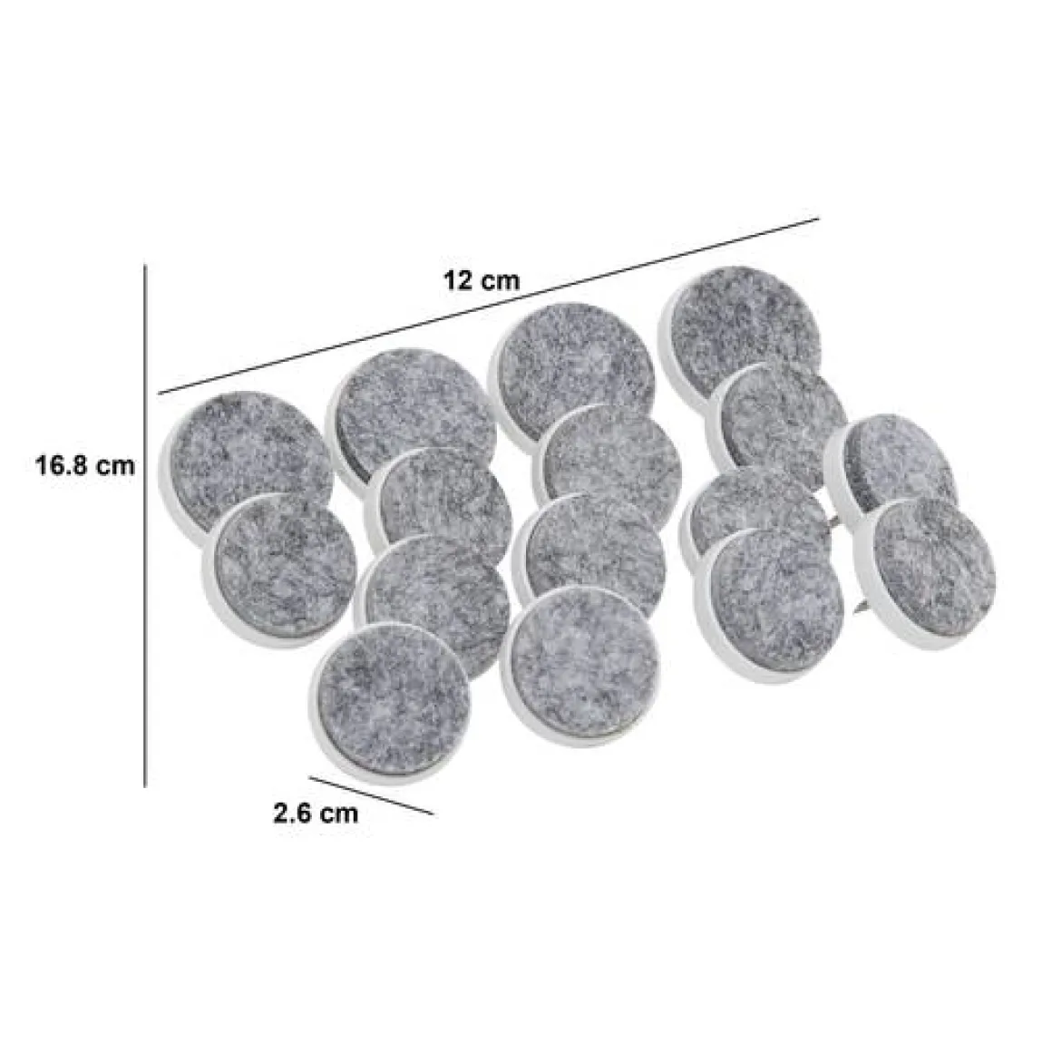 Lot de 16 patins cloutés