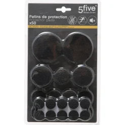 Lot de 50 patins de protection, Noir