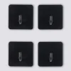 Lot de 4 patères adhésives 1 tête