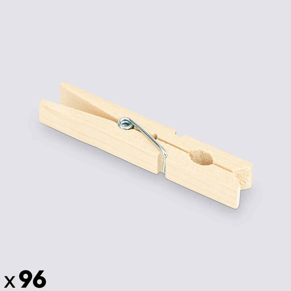 Lot de 96 pinces à linge, Bois