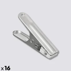 Lot de 16 pinces à linge en inox