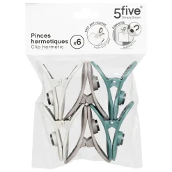 Lot de 6 pinces hermétiques