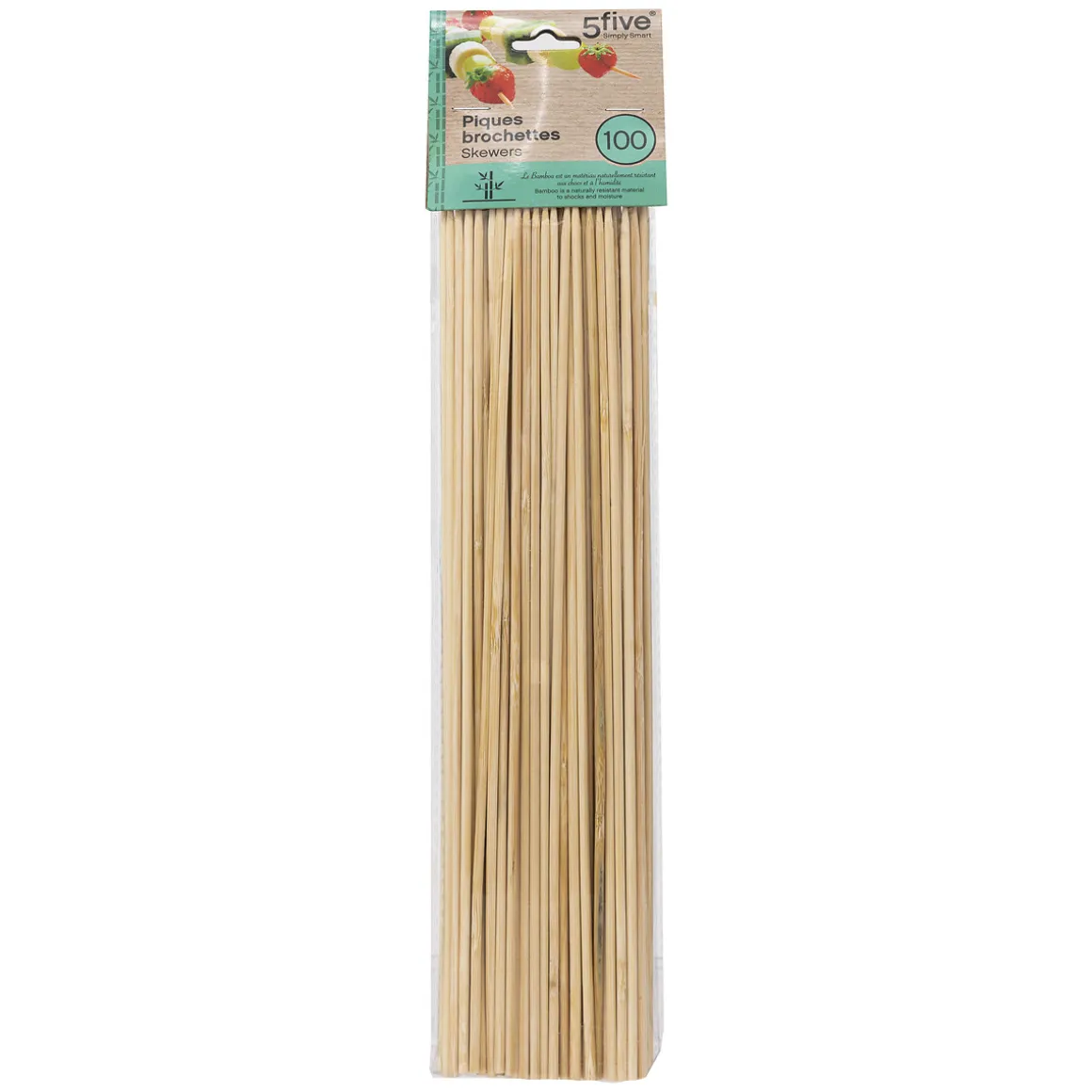 Lot de 100 piques à brochette en bambou