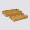 Lot de 2 plateaux de service