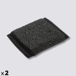 Lot de 2 éponges en inox