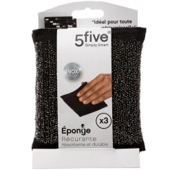 Lot de 2 éponges en inox