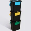 Lot de 3 poubelles, Manuel, 24 l, Plusieurs coloris