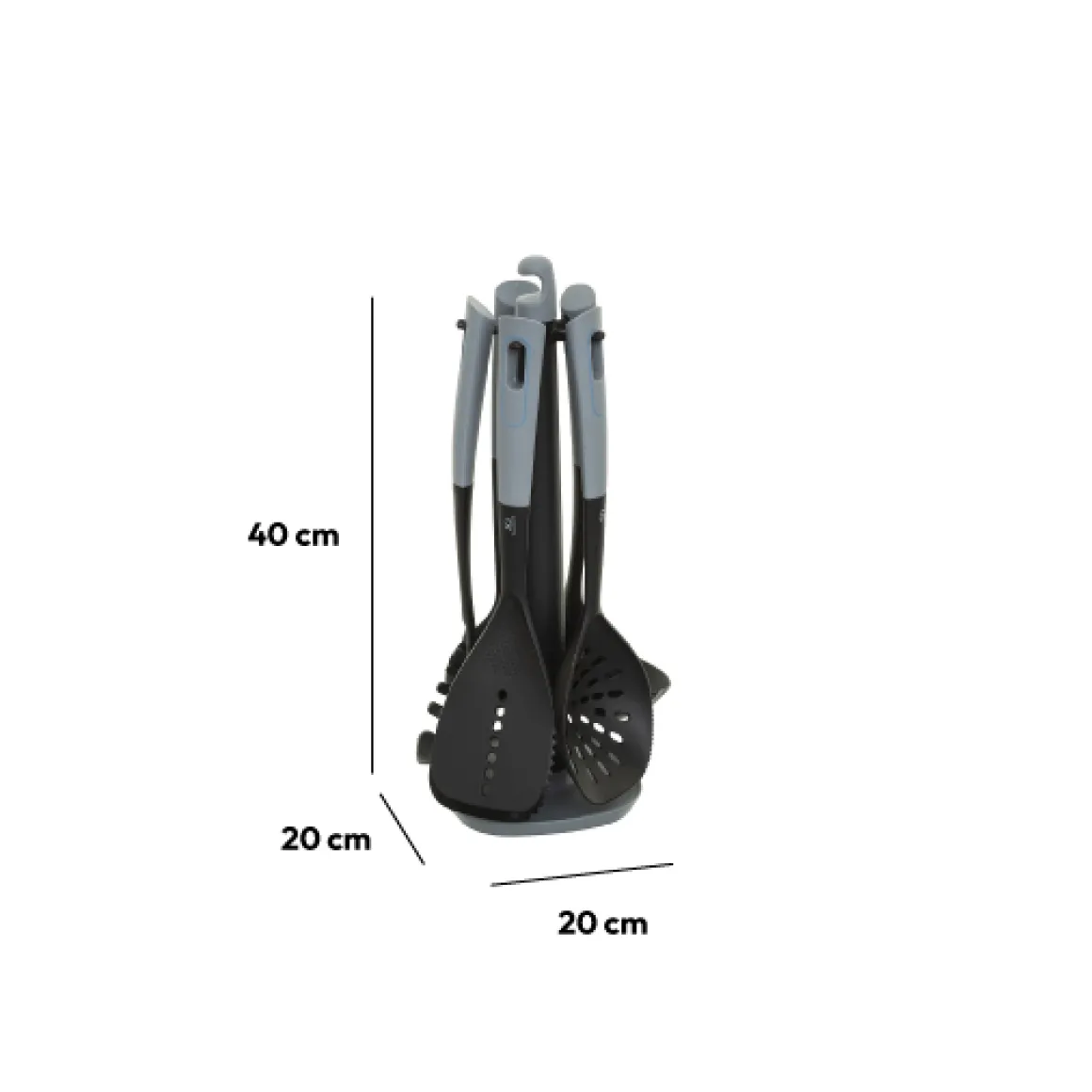 Lot de 5 ustensiles avec support